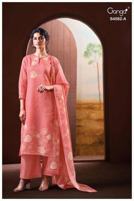 Ganga ieris 4582 Wholesale dress material market in Mumbai